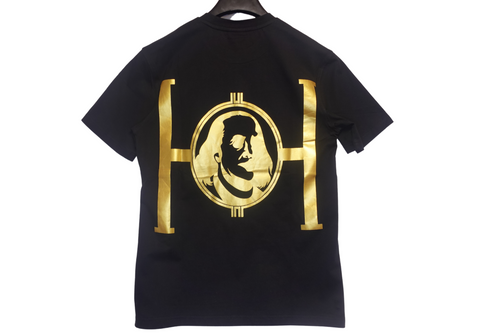Hustle Franklins Signature Tee - Black Gold
