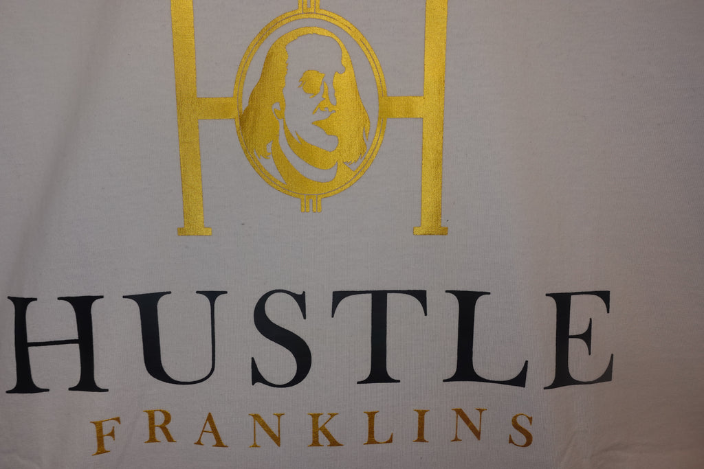 Hustle Franklins Signature Tee - White Gold