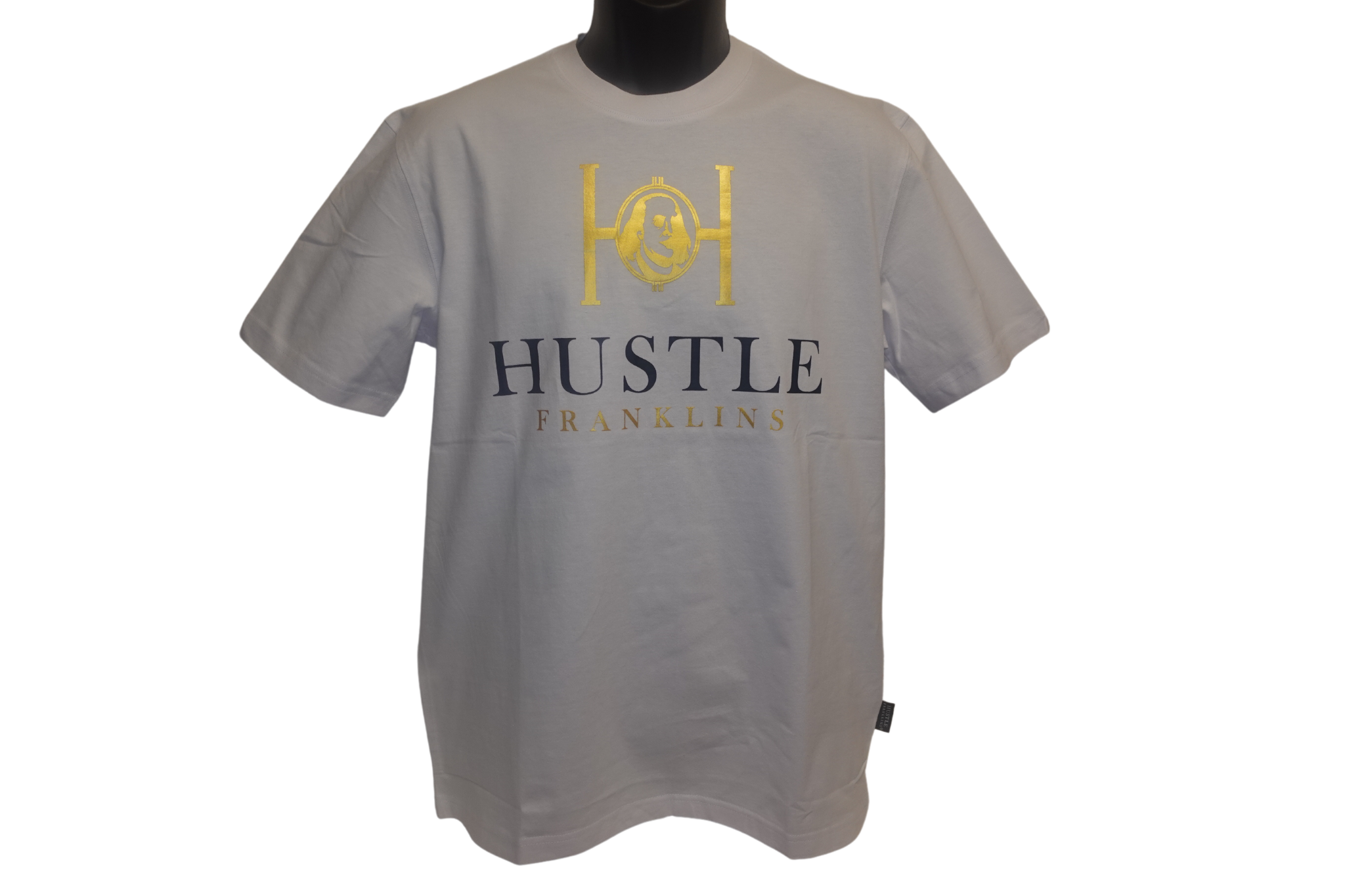 Hustle Franklins Signature Tee - White Gold