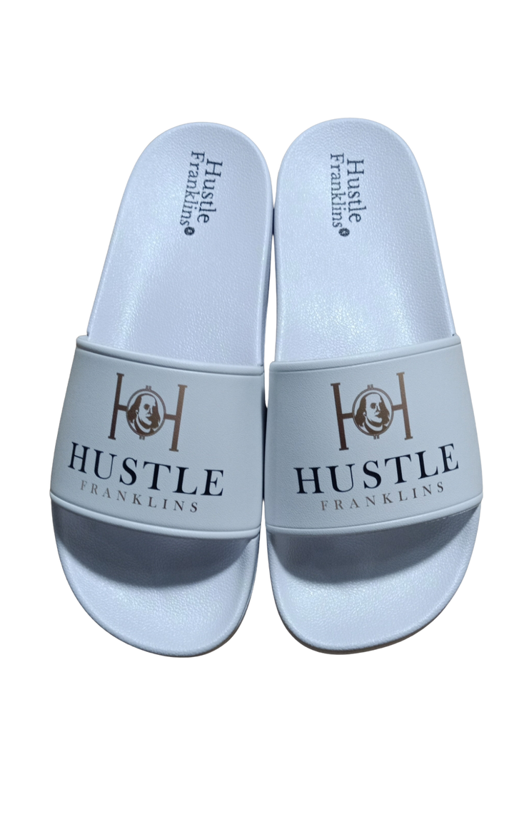 Hustle Franklins Signature Slides - White Gold