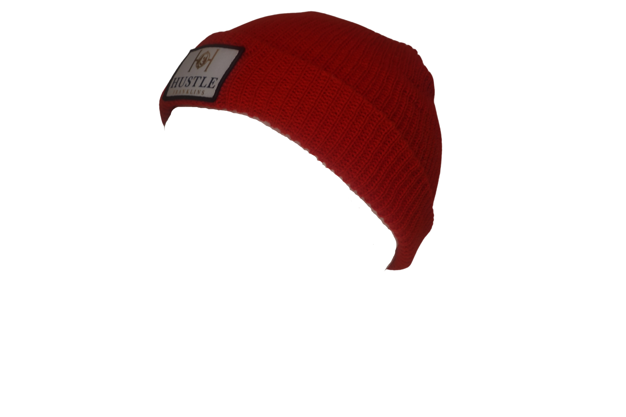 Hustle Franklins Beanie Skully Red archive side view