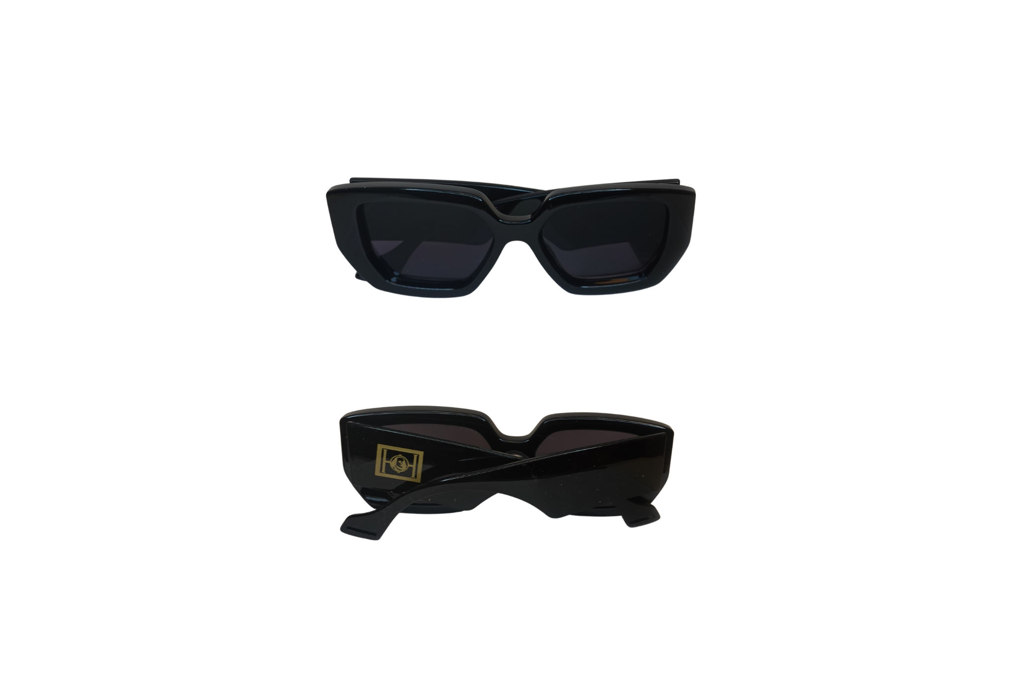 Hustle Franklins Shades 001 Black front and logo-side product image