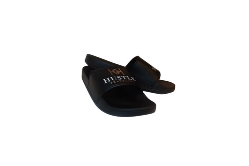 Hustle Franklins Signature Slides - Black Gold