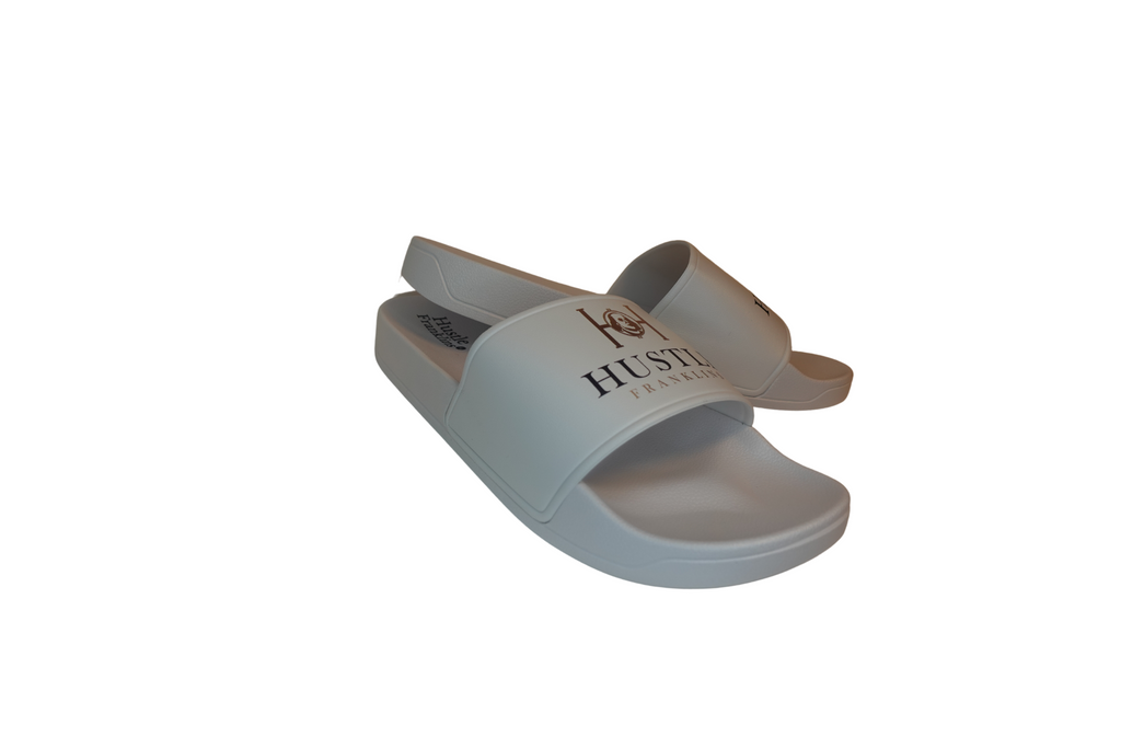 Hustle Franklins Signature Slides - White Gold