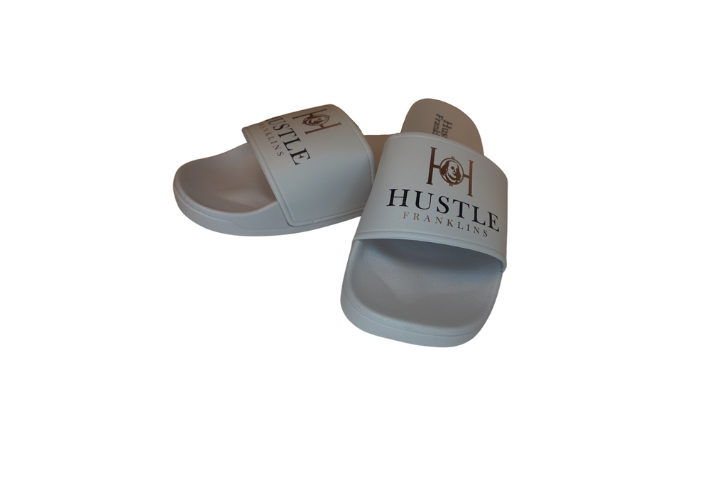 Hustle Franklins Signature Slides - White Gold