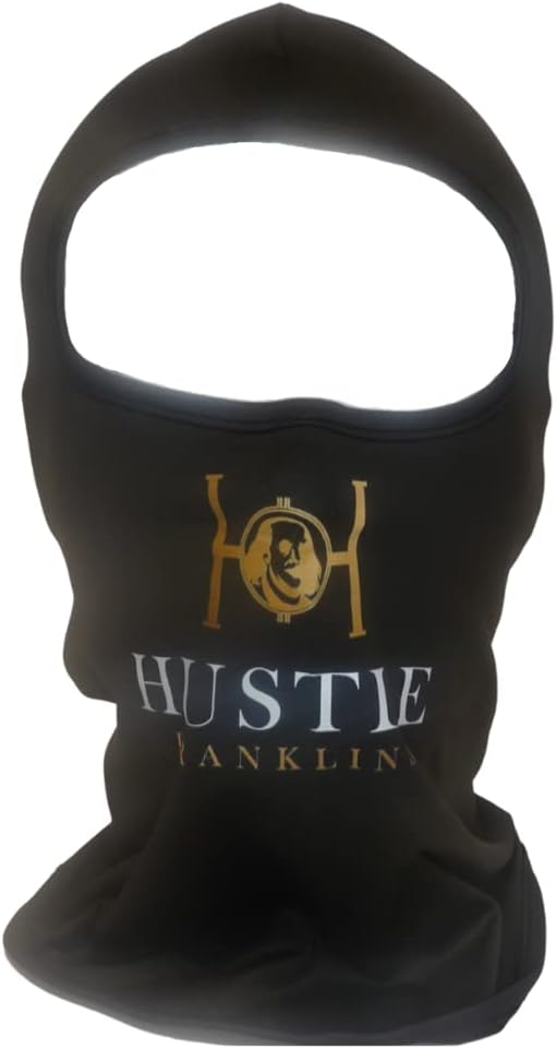 Hustle Franklins black balaclava front product view