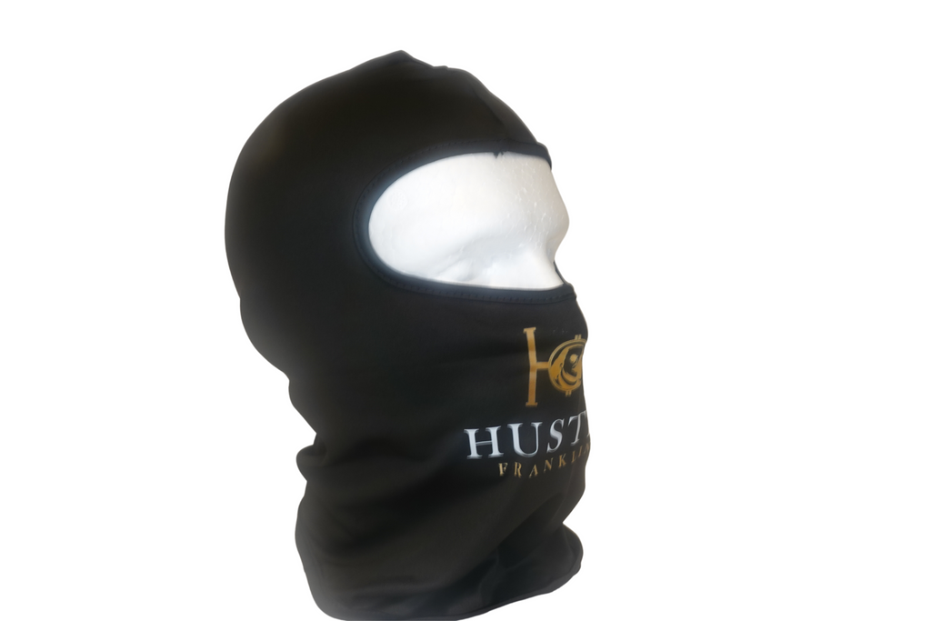 Hustle Franklins black balaclava side view