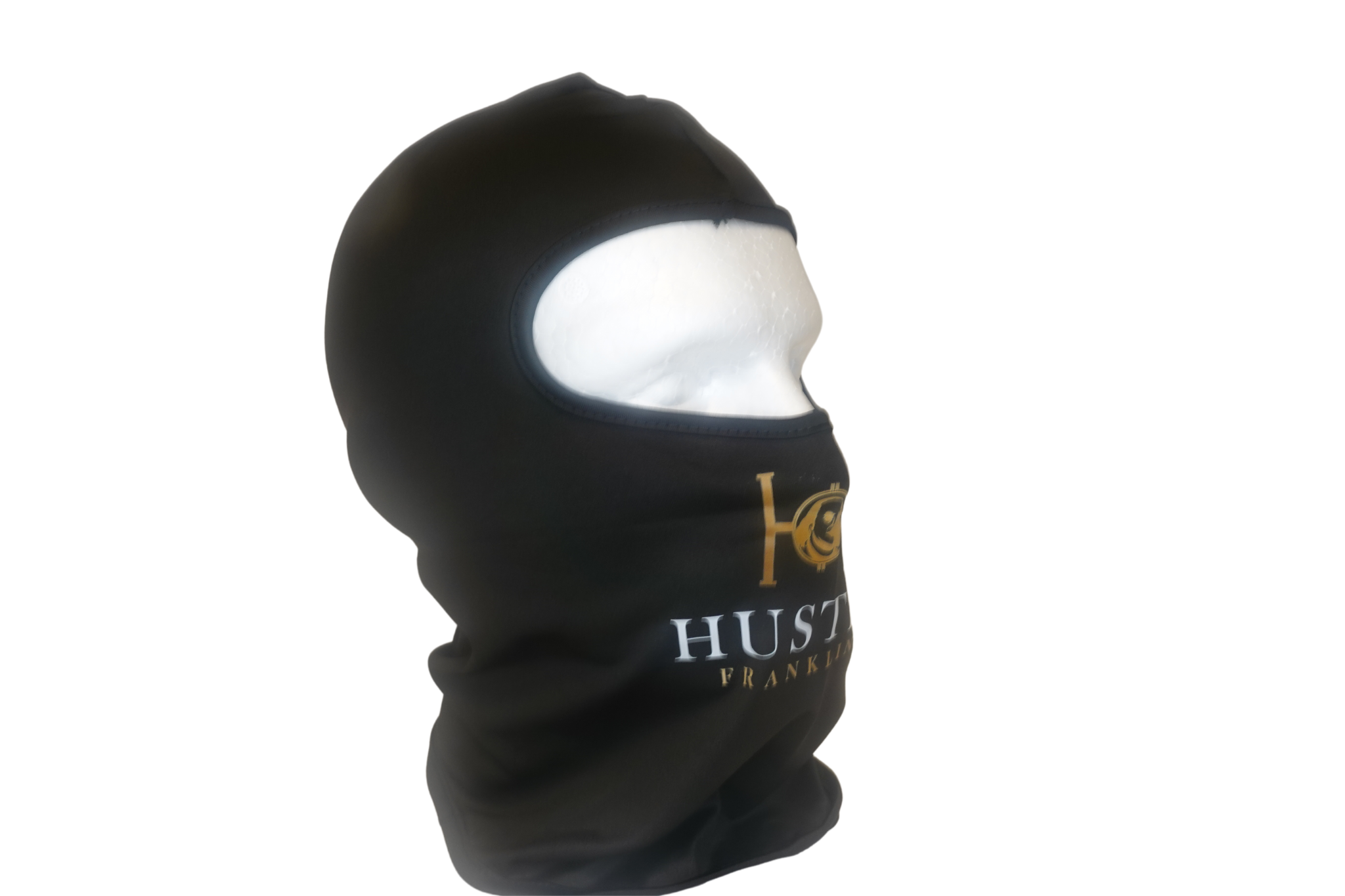 Hustle Franklins black balaclava side view