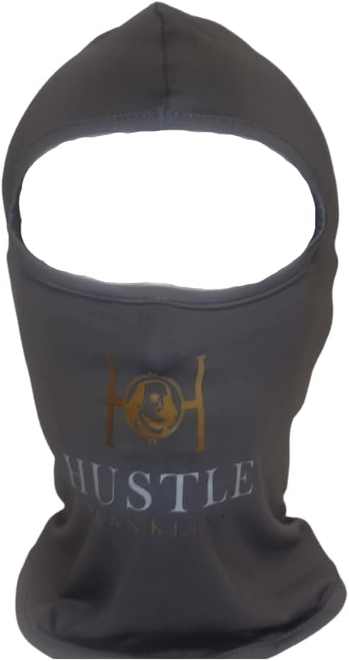 Hustle Franklins grey balaclava front product view