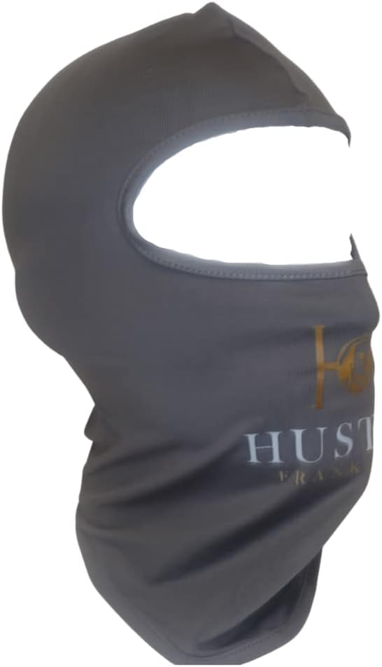 Hustle Franklins grey balaclava side product view
